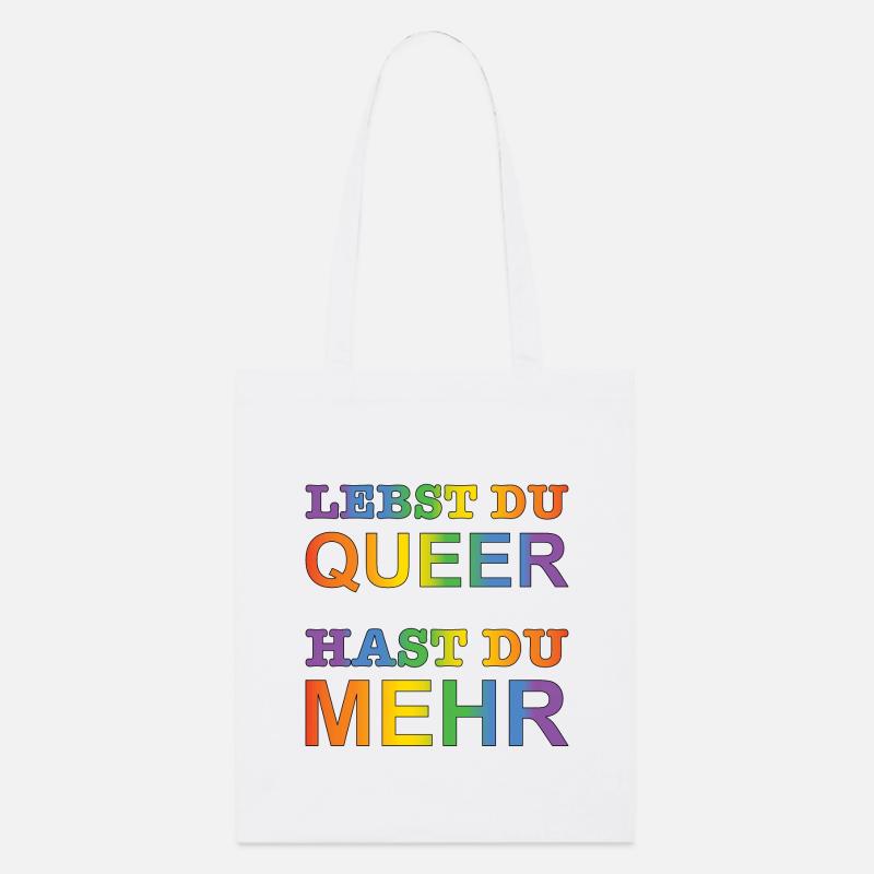 Queer Leben - Stanley/Stella Bio-Stoffbeutel - Weiß