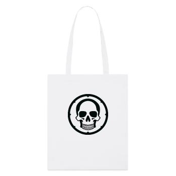 Symbole tribal: Crâne simple - Tote bag bio Stanley/Stella - blanc - Devant