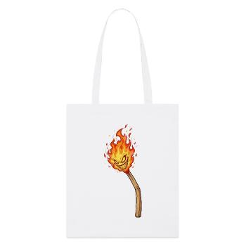 Blazing Flame Goblin - Stanley/Stella Organic Tote Bag - white - Front