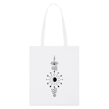 Moon Totem – Symbol der Nachtkraft Lunargeist - Stanley/Stella Bio-Stoffbeutel - Weiß - Vorne
