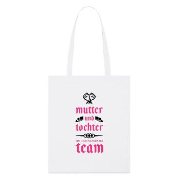mutter tochter team - Stanley/Stella Bio-Stoffbeutel - Weiß - Vorne