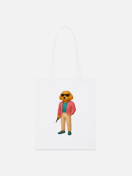 Miami Scott - Gnadenloser Style - Stanley/Stella Bio-Stoffbeutel - Weiß