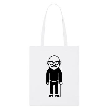 Papy Senior - Tote bag bio Stanley/Stella - blanc - Devant
