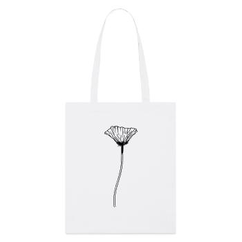 Fleur de pavot - Tote bag bio Stanley/Stella - blanc - Devant