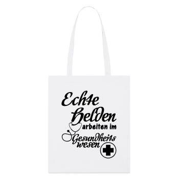 Gesundheitswesen Helden Medizin, Geschenk - Stanley/Stella Bio-Stoffbeutel - Weiß - Vorne