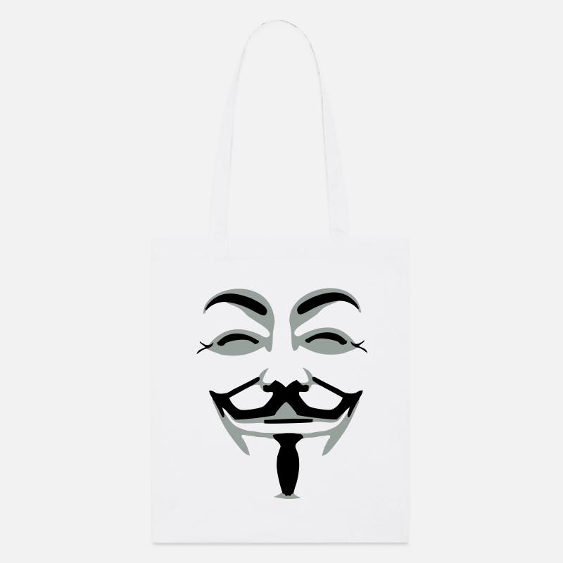 anonymus_vektor_2farb - Tote bag bio Stanley/Stella - blanc