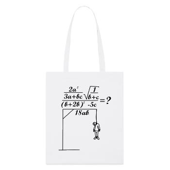 math formula - Stanley/Stella Organic Tote Bag - white - Front