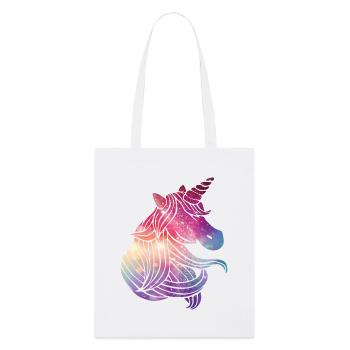 unicorn glitter - Stanley/Stella Organic Tote Bag - white - Front