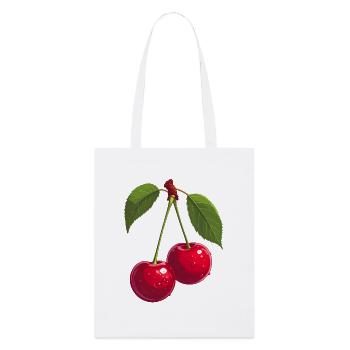 Cerises - Tote bag bio Stanley/Stella - blanc - Devant