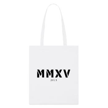 Roman numeral year of birth Made in 2015 - Stanley/Stella Organic Tote Bag - white - Front
