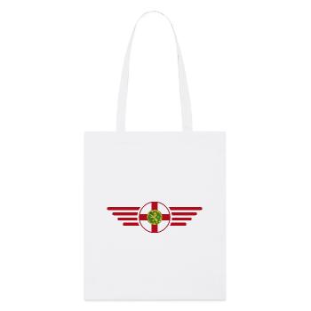 Ich liebe Alderney, Eleganz Stil Design T-Shirt - Stanley/Stella Bio-Stoffbeutel - Weiß - Vorne