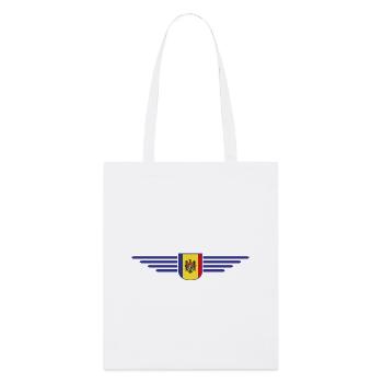 Moldau T-Shirt – Stolz auf Moldawien - Stanley/Stella Bio-Stoffbeutel - Weiß - Vorne
