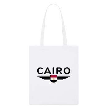 Ägypten Kairo Fan Outfit T Shirt Design Mode - Stanley/Stella Bio-Stoffbeutel - Weiß - Vorne