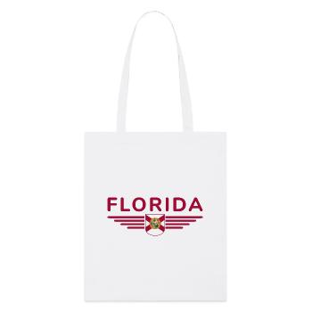 Florida Fan T-Shirt – Sun & Beach - Stanley/Stella Organic Tote Bag - white - Front
