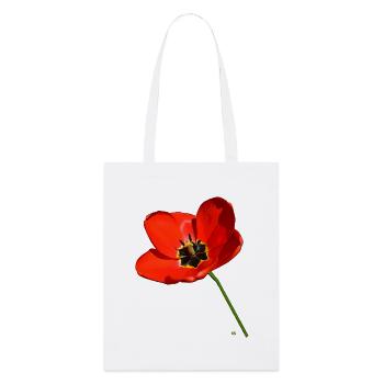 Red poppy seed - Stanley/Stella Organic Tote Bag - white - Front