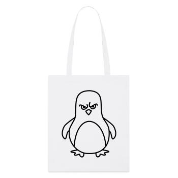 lustiger pinguin - Stanley/Stella Bio-Stoffbeutel - Weiß - Vorne