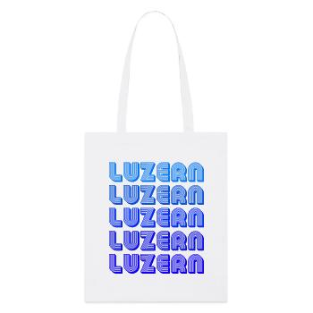 Luzern Gradient Schriftzug - Stanley/Stella Bio-Stoffbeutel - Weiß - Vorne