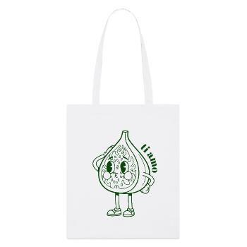 Feuille de vigne - Tote bag bio Stanley/Stella - blanc - Devant