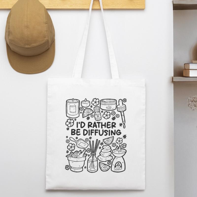 I'd Rather Be Diffusing – Aromatherapy Stanley/Stella Organic Tote Bag
