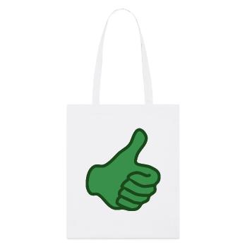 pouce vert - Tote bag bio Stanley/Stella - blanc - Devant