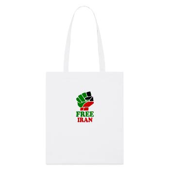 Free iran - Stanley/Stella Bio-Stoffbeutel - Weiß - Vorne