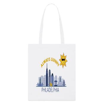 La silhouette de Philly Toujours ensoleillée - Tote bag bio Stanley/Stella - blanc - Devant