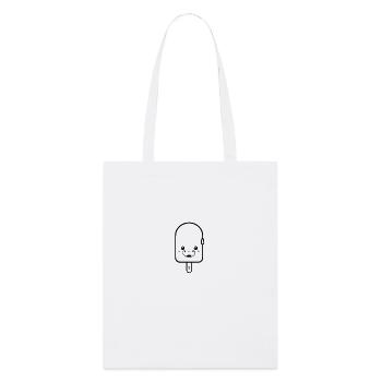 Crème glacée - Tote bag bio Stanley/Stella - blanc - Devant