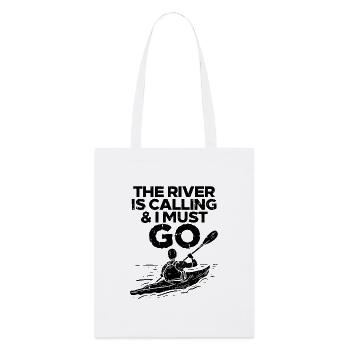 Kayak sport d’aviron - Tote bag bio Stanley/Stella - blanc - Devant