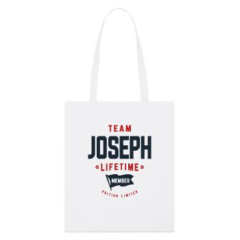 Membre à vie de l’équipe Joseph Prénom amusant Joseph - Tote bag bio Stanley/Stella - blanc - Devant