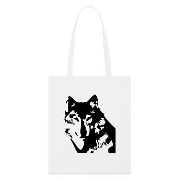 wolf - Stanley/Stella Bio-Stoffbeutel - Weiß - Vorne