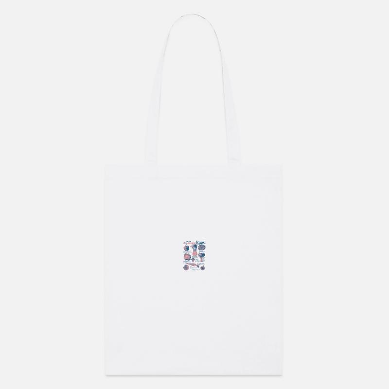 Collection de légumes du jardin - Tote bag bio Stanley/Stella - blanc