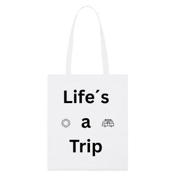 Life's a Trip – Travel Shirt - Stanley/Stella Organic Tote Bag - white - Front