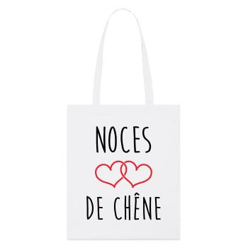 Oak Wedding 80 Years - Stanley/Stella Organic Tote Bag - white - Front