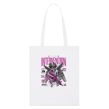 Divine Intervention - Urban Angel with a Twist - Stanley/Stella Bio-Stoffbeutel - Weiß - Vorne