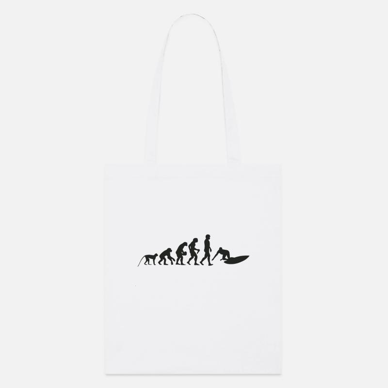 Evolution de surf - Tote bag bio Stanley/Stella - blanc