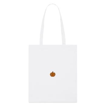 Pumpkin embroidered - Stanley/Stella Organic Tote Bag - white - Front