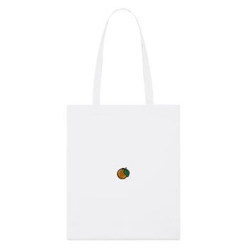 Orange - Stanley/Stella Organic Tote Bag - white - Front