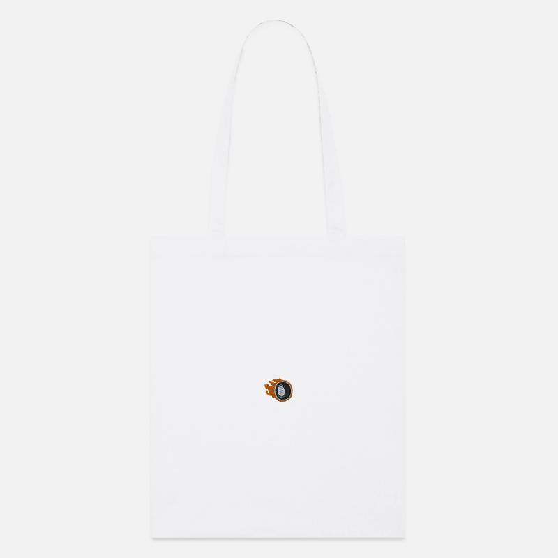 Pneu brûlant - Tote bag bio Stanley/Stella - blanc