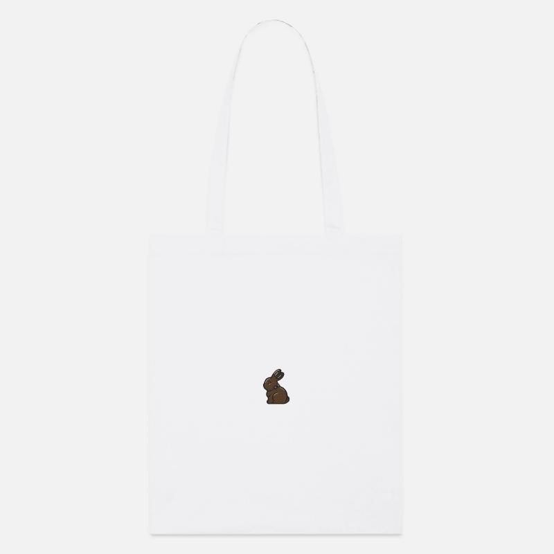 Lapin en chocolat - Tote bag bio Stanley/Stella - blanc
