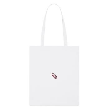 Trombone brodé - Tote bag bio Stanley/Stella - blanc - Devant