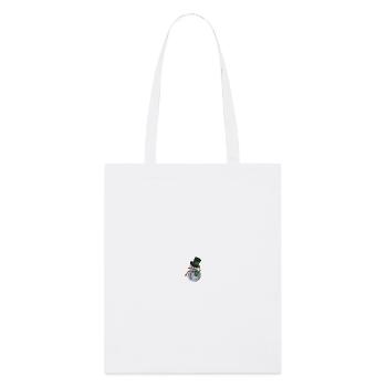 Bonhomme de neige - Tote bag bio Stanley/Stella - blanc - Devant