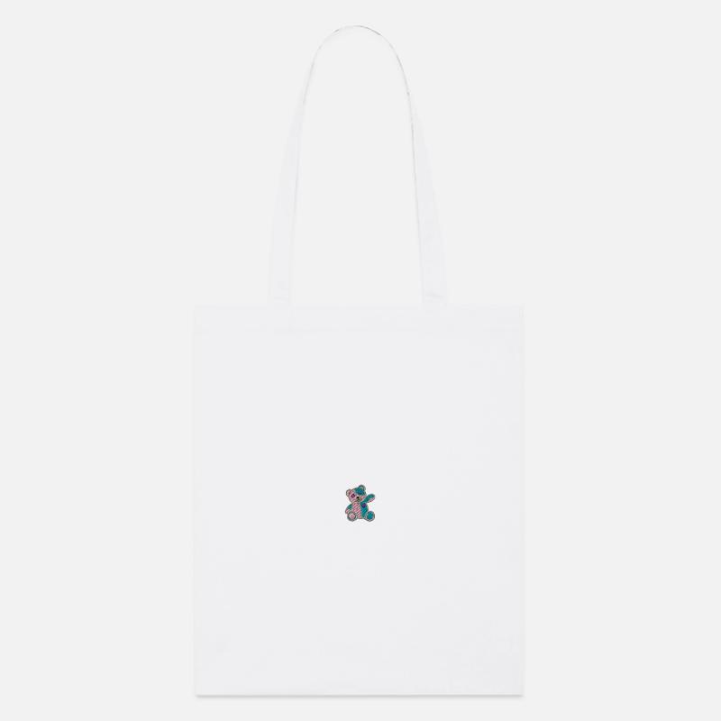 Patch Teddy Bear - Tote bag bio Stanley/Stella - blanc