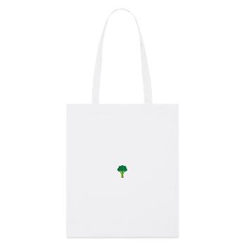 Embroidered broccoli - Stanley/Stella Organic Tote Bag - white - Front