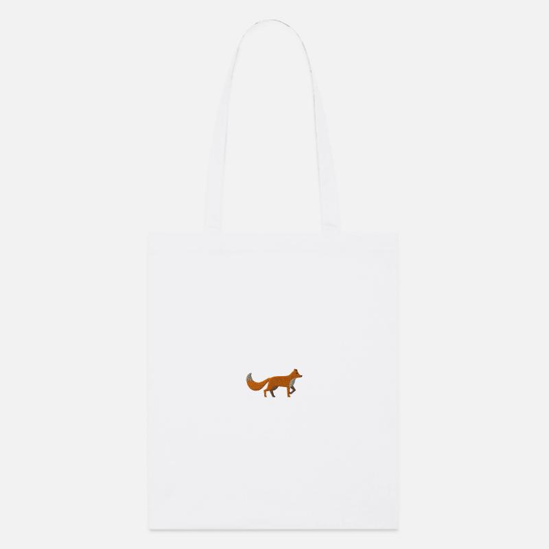 Fuchs bestickt - Stanley/Stella Bio-Stoffbeutel - Weiß