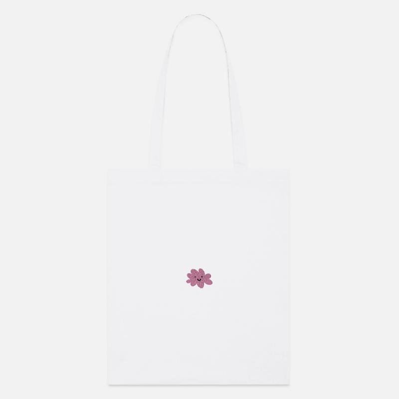 Nuage brodé - Tote bag bio Stanley/Stella - blanc
