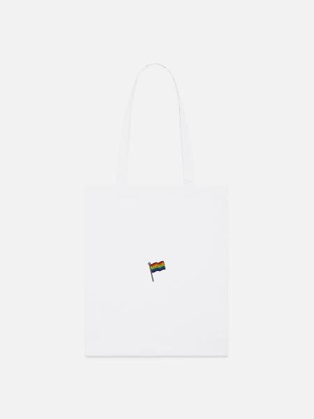 Rainbowflag - Stanley/Stella Bio-Stoffbeutel - Weiß