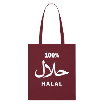 Halal - Tote bag bio Stanley/Stella - bordeaux - Devant