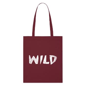 WILD! - Stanley/Stella Bio-Stoffbeutel - Burgunderrot - Vorne