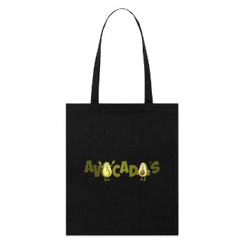 Image joyeuse de deux avocats. - Tote bag bio Stanley/Stella - noir - Devant