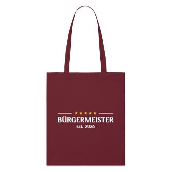 Maire 2026 Maire Maire - Tote bag bio Stanley/Stella - bordeaux - Devant